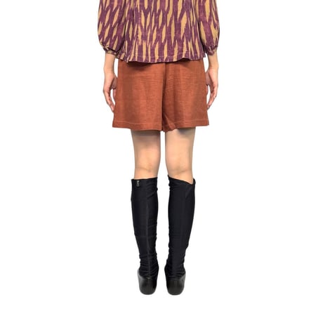 【USED】90's Risposte di Laura Biagiotti Linen Wide Shorts