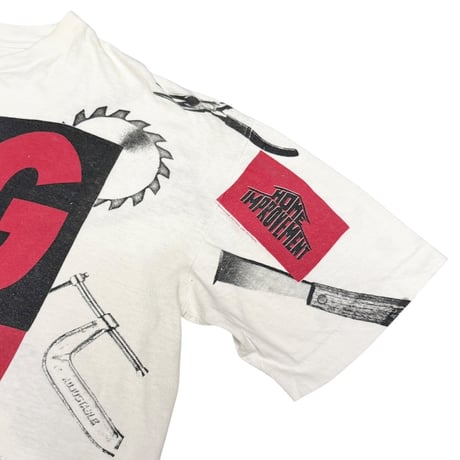 【USED】90's HOME IMPROVEMENT “BIG TOOL” All Over Print T-shirt