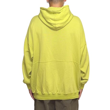 【USED】90's NIKE "BEAVERTON OREGON" Attached Hood Sweat Hoodie Lime Green