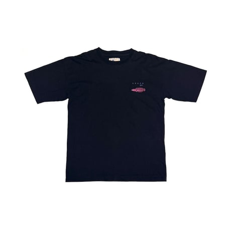 【USED】90's KENZO Jeans Snakehead Fish Print T-shirt Black