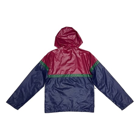 【USED】70's-80's IZOD LACOSTE Color Block Nylon Hooded Jacket