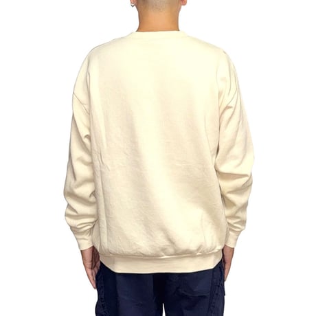【USED】90's Robert J. May Chocolate Labrador Retriever Art Sweatshirt Ivory