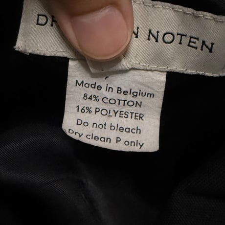 【USED】90's-00's DRIES VAN NOTEN Black Double-Breasted Half Coat