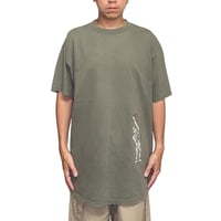 【USED】90's HAZ-MAT Robot Graphic T-shirt Olive
