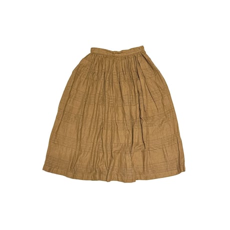 【USED】ISSEY MIYAKE 1985SS Open-Weave Silk Gathered Skirt