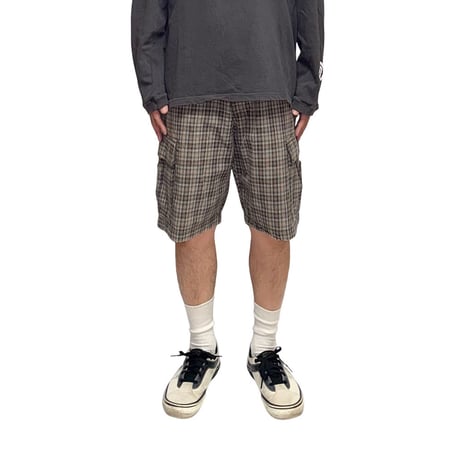 【USED】00's Eddie Bauer Plaid Cargo Shorts