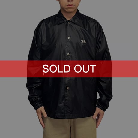 【DEAD STOCK】90's-00's bitch skateboards Logo Black Nylon Coach Jacket