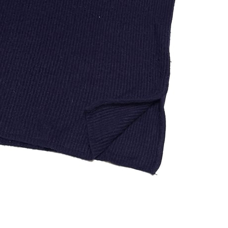 【USED】90's-00's UN DEUX TROIS V-Neck Ribbed Knit Sweater Navy