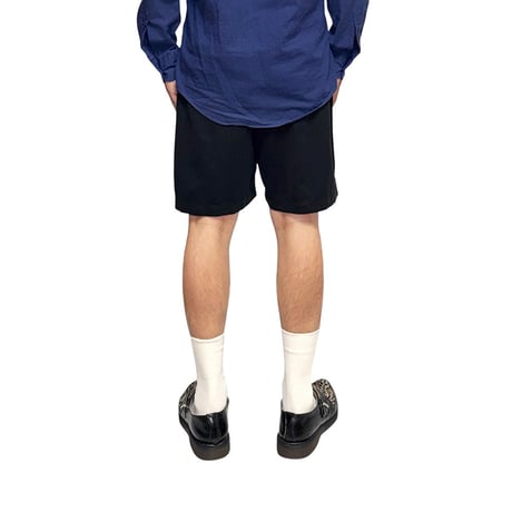 【USED】00's BRANDINI Two-Tuck Shorts Black