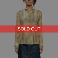 【USED】80's Cacharel Multicolor Stripe Blouse