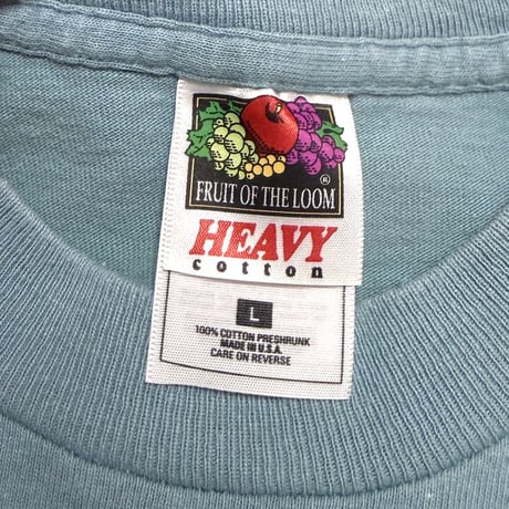 【USED】90's Lizard Graphic T-shirt Slate Blue
