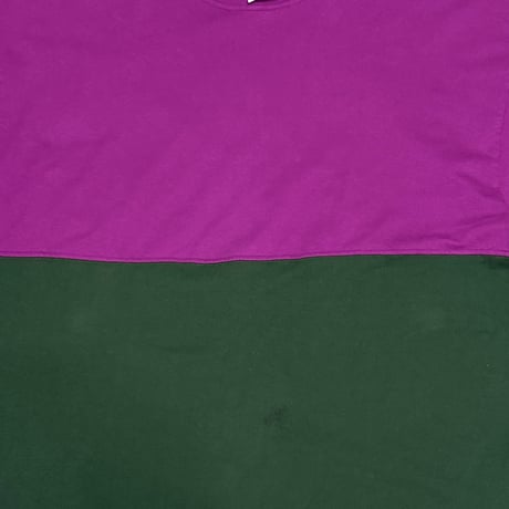 【USED】90's OLD GAP Two-Tone Docking T-shirt Made in USA