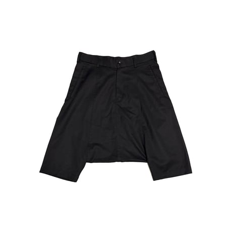 【USED】BLACK COMME des GARÇONS 2009ss Wool Gabardine Sarrouel Half Pants