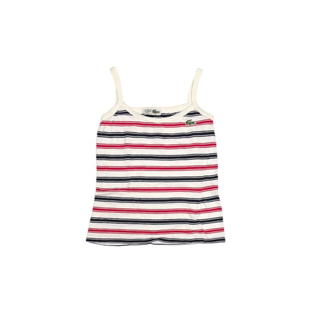 【USED】80's LACOSTE Striped Camisole Made in France