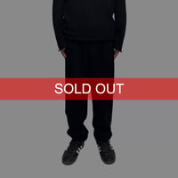 【USED】90's Jean Paul GAULTIER HOMME Two-Pleat Wool Gabardine Wide Trousers Black