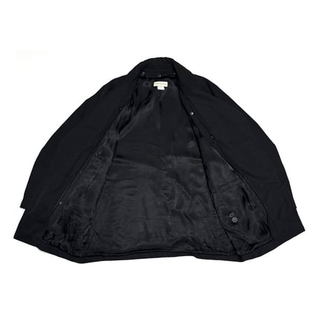 【USED】90's-00's DRIES VAN NOTEN Black Double-Breasted Half Coat