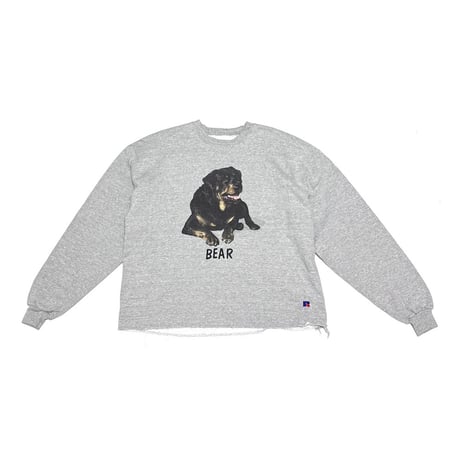 【USED】90's-00's Russell Athletic Rottweiler “BEAR” Cut-Off Sweatshirt