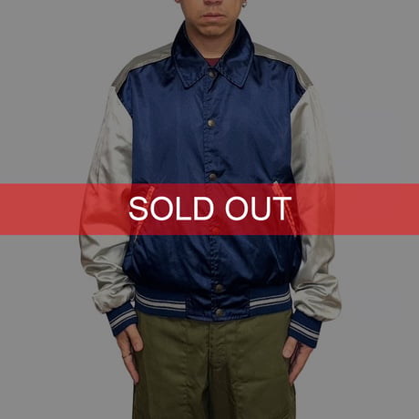 【USED】90's EURO Levi’s Satin Varsity Jacket Made in Italy
