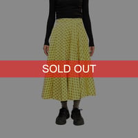 【USED】60's PAISLEY LONG SKIRT LEMON YELLOW