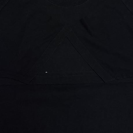 【USED】90's Glitter Cat Face Graphic T-shirt Black