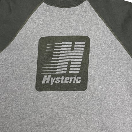【USED】90's HYSTERIC GLAMOUR Motion Logo Raglan Sweatshirt