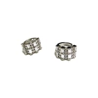【BOOMBABA BOUTIQUE】(No.33) Sterling w/ Zirconia Earrings 925 sterling silver; zirconia