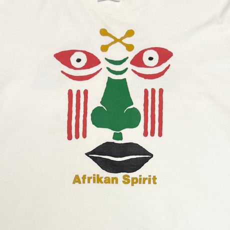 【USED】90's MOSHOOD “Afrikan Spirit” Graphic Long Sleeve T-shirt