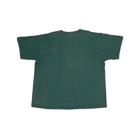 【USED】90's NIKE Embroidered Swoosh Logo T-shirt Forest Green Made in USA