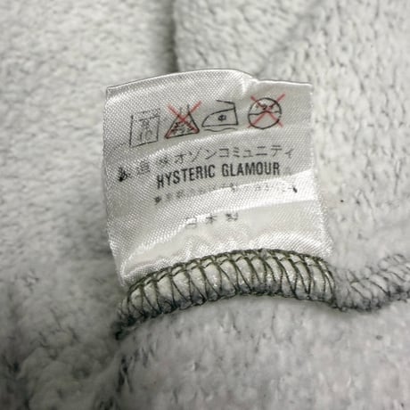 【USED】90's HYSTERIC GLAMOUR Motion Logo Raglan Sweatshirt