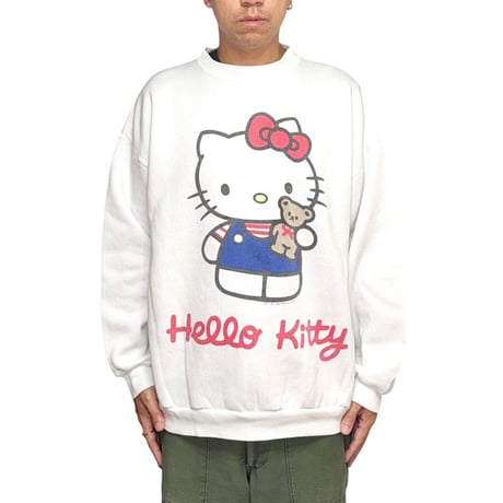 【USED】90's Sanrio Smiles Hello Kitty Oversized Graphic Sweatshirt