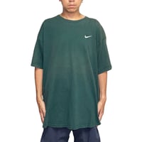 【USED】90's NIKE Embroidered Swoosh Logo T-shirt Forest Green Made in USA
