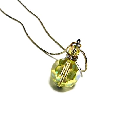 【BOOMBABA BOUTIQUE】(No.12) Mirror Glass Ball Pendant Necklace Gold-filled