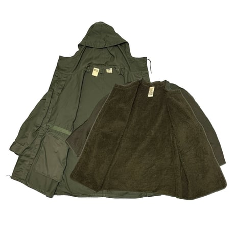 【USED】80's French Army M64 Field Parka with Removable Boa Liner Olive