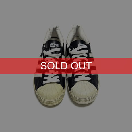 【USED】80's adidas SUPERSTAR Black × White Made in France