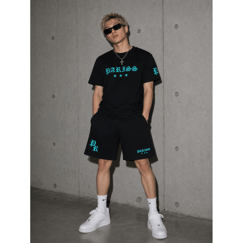 再入荷】オールドイングリッシュスウェットハーフパンツ【ブラック