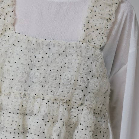 【CHIGNON】[1266-680NH] ﾛｾﾞｯﾄﾄﾞｯﾄﾁｭｰﾙﾋﾞｽﾁｪ