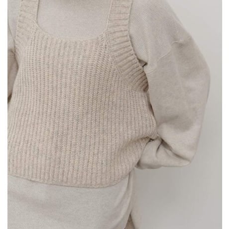 【YENN】[Y264-91131] CHUNKY KNIT VEST