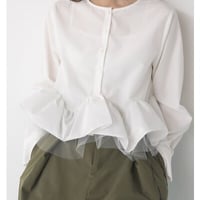 【Mewl】 TULLE PEPLUM BL[M264-18168]