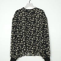 【CHIGNON】[1866-617MK] ｼｱｰﾌﾗﾜｰﾎﾞﾘｭｰﾑBL（ﾌﾞﾗｯｸﾜﾝｶﾗｰ）