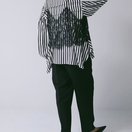 【CHIGNON】[1866-620MK] ｽﾄﾗｲﾌﾟｲﾚﾍﾑSH（ﾌﾞﾗｯｸﾜﾝｶﾗｰ）
