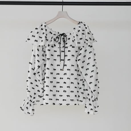 【CHIGNON】[1265-379NH] ｶｯﾄJQﾄﾞﾛｽﾄｶﾗｰBL