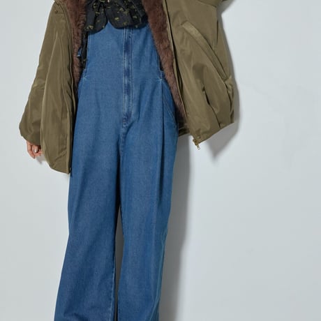【CHIGNON】[1265-379NH] ｶｯﾄJQﾄﾞﾛｽﾄｶﾗｰBL