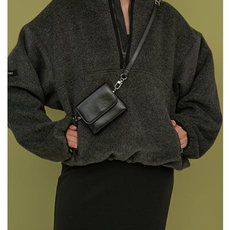 ★追加生産決定商品★【YENN】SHAGGY HALF ZIP JK（納期：10月下旬～11月上旬）[Y254-41126-7]