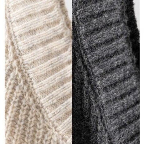 【YENN】[Y264-91131] CHUNKY KNIT VEST