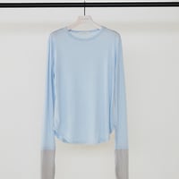 【CHIGNON】[8965-437KK] ﾛﾝｸﾞｽﾘｰﾌﾞﾚｲﾔｰﾄﾞTEE