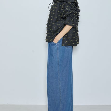 【CHIGNON】[1265-379NH] ｶｯﾄJQﾄﾞﾛｽﾄｶﾗｰBL