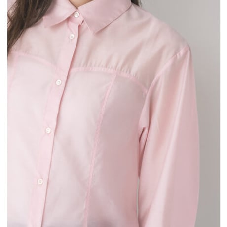 【Mewl】SHEER CURVY SHIRT[M264-18167]