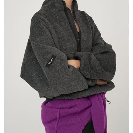 ★追加生産決定商品★【YENN】SHAGGY HALF ZIP JK（納期：10月下旬～11月上旬）[Y254-41126-7]