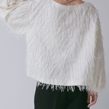 【CHIGNON】[1266-661NH] ｶｯﾄJQﾎﾞﾘｭｰﾑｽﾘｰﾌﾞBL