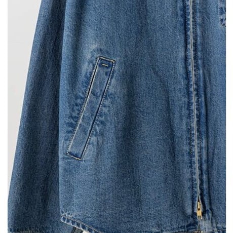 【YENN】[Y264-41139] DENIM ZIP UP JACKET